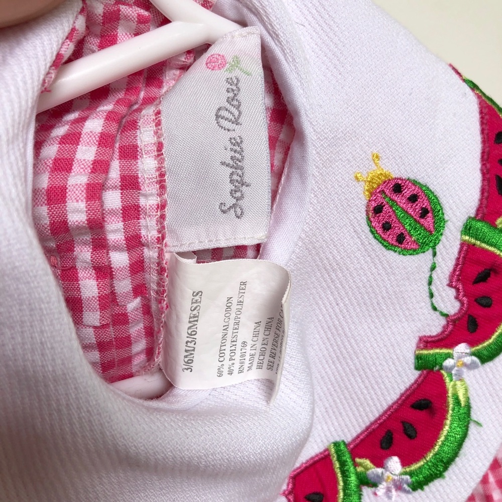 Pink gingham romper 💗 - Picture 4 of 7
